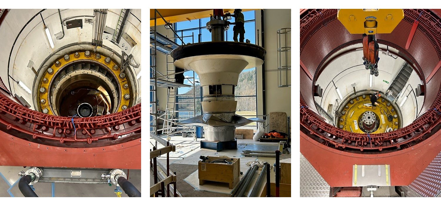 Vittingfoss hydropower plant turbine governor construction